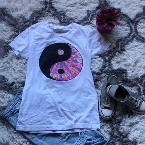 The dye yin and yang Baby tee